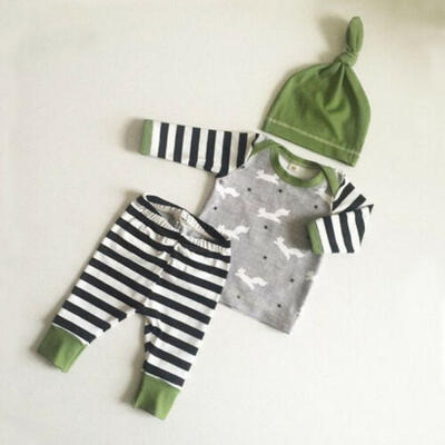 

Cute Newborn Baby Boy Girl Clothes Shirt Pants Leggings Trousers Hat Outfit Set