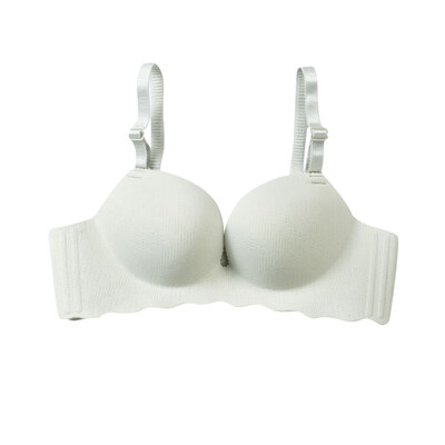 

Ladies Breathable Bra Without Rims On The Support Type Adjustment Bra No Trace Fresh And Pure Underwear