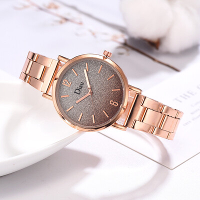 

〖Follure〗Frosted Disc Fashion Monochrome Simple Digital Steel Strap Strap Ladies Watch