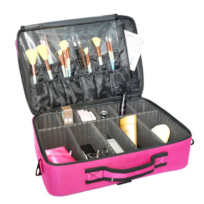 

Ktaxon Makeup Train Case Cosmetic Travel Storage Organizer Dividers Bag Backpack