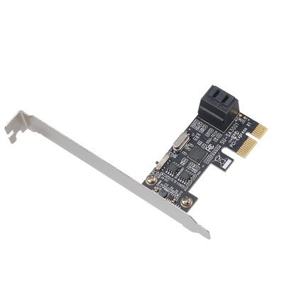 

PCI-E to SATA30 Expansion Card SATA 2 Ports Adapter Card 6Gbps with Driver CD Support Low Profile Bracket