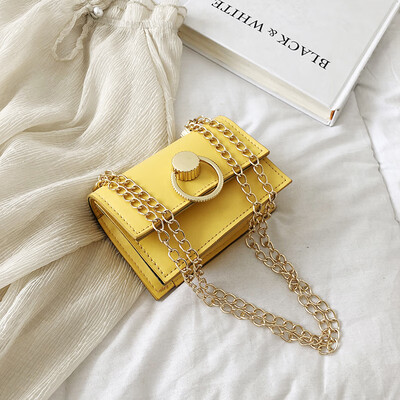 

Sen casual simple versatile slung small square bag female 2019 new fashion temperament Korean version of the chain shoulder bag
