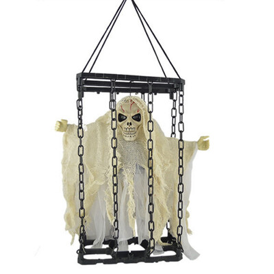 

Glowing Ghost Called & Shaking Cage For Halloween Hanging Household Decorations