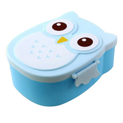

Cartoon Cute Childrens Lunch Box owl Pattern Lunch Box Divided Students Microwave Lunch Box Purple red