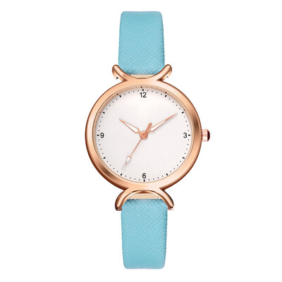 

Simple Style Point Plus Roman Numerals Gold Border Ladies Watch High Quality Quartz Wristwatch Relogio Feminino Hot Sale