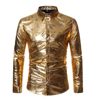 

Tailored Mens Casual Button Turn-Down Collar Slim Fit Long Sleeve Top Shirt Blouse