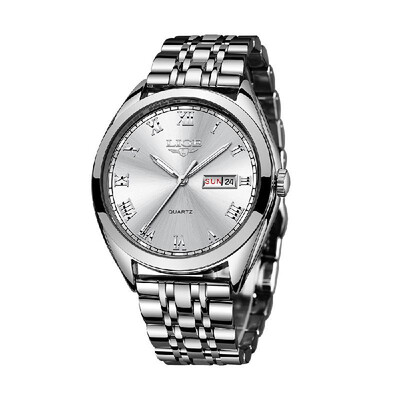 

LIGE 9904 Quartz Watch Men Top Brand Fashion Chronograph Male Stainless Steel Waterproof Business Men Wristwatch Relogio Masculino
