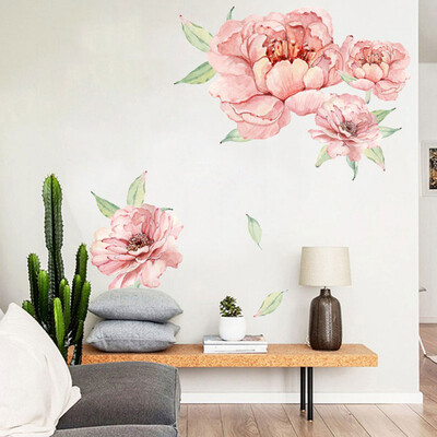 

〖Follure〗Peony Rose Flowers Wall Art Sticker Decals Kid Room Nursery Home Decor Gift