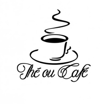 

Removable PVC Coffee Letters Pattern Wallpaper Self Adhesive Mural Decal Art Wall Sticker Living Room Decor