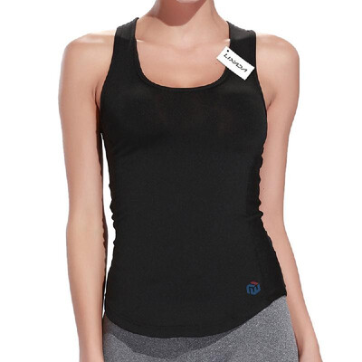 

Lixada Women Sleeveless Racerback Sports Shirt for Yoga Running Gym Fashionable Yoga Vest