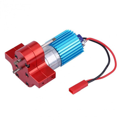

Speed Change Gear Box Metal Gearbox With 370 Brush Motor Anodizing Treatment for Heatsink Mount Base for WPL 1633 RC Car