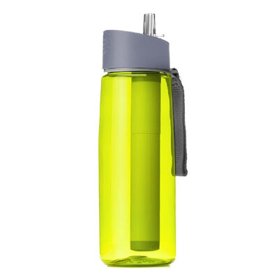 

650ml Outdoor Water Filter Bottle Water Filtration Bottle Purifier for Camping Hiking Traveling