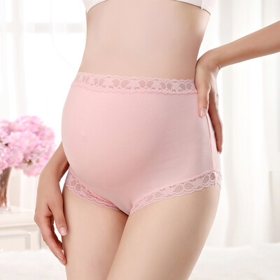 

EMXEE pregnant women underwear modal bel underwear underwear maternity underwear seamless four seasons MX-Pant2707 pink 1 bu