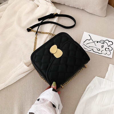 

Qiao Bani 2019 new Korean fashion Dongdaemun hit color small square bag shoulder diagonal tide handbags a generation