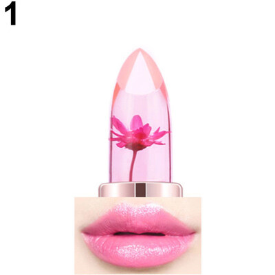 

Women Magic Color Changing Flower Jelly Moisturizing Lipstick Beauty Cosmetic