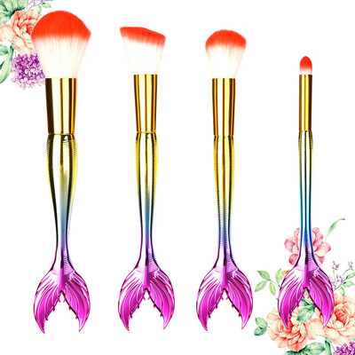 

Toponeto 4PCS Make Up Foundation Eyebrow Eyeliner Blush Cosmetic Concealer Brushes