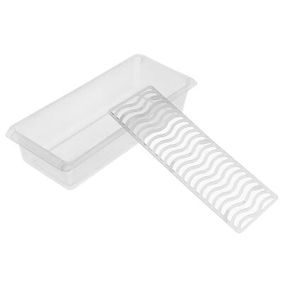 

Kitchen Transparent Plastic Storage Box Food Container Fruit Drain Boxes