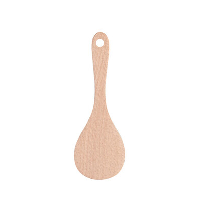 

Toponeto Solid Wood No Paint No Wax Rice Spoon Rice Cooker Special Rice Spatula