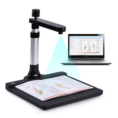 

Adjustable HD High Speed USB Book Image Document Camera Scanner Dual Lens 10 Mega-pixel & 2 Mega-pixel Max A3 Scanning Size wit
