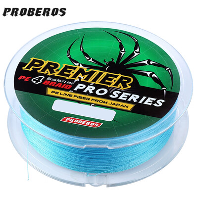 

PROBEROS 100M Mixed Color PE Monofilament Fishing Line Strong 4 Strands Braided Wire