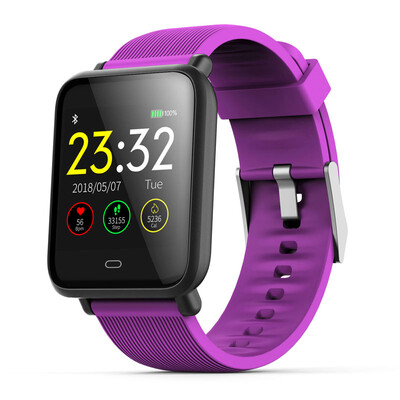 

Q9 smartwatch with heart rate monitor blood pressure clock smart watch support Facebook WhatsApp for men women