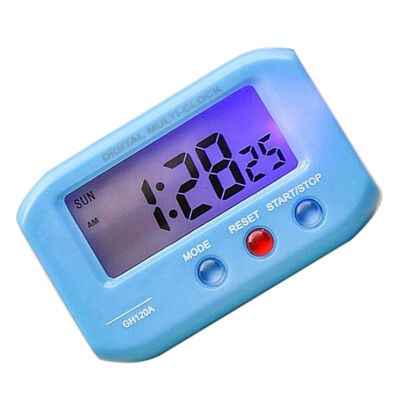 

Portable Electric Desktop Clock Electronic Alart LCD Screen Data Time Calendar Desk Watch