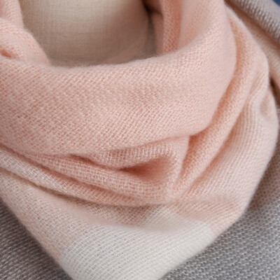 

Women Fashion Triangular Large Winter Soft Scarf Warm Cozy Blanket Stylish Oversized Plaid Shawl Cape