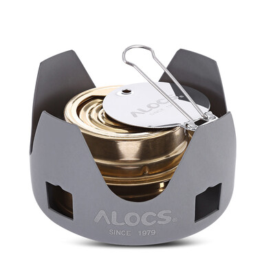 

Alocs Portable Mini Spirit Burner Alcohol Stove for Outdoor Backpacking Hiking Camping