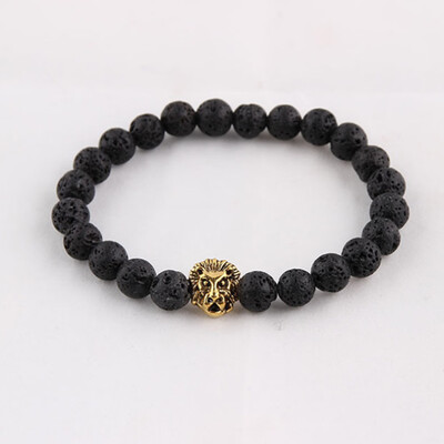 

Europe Style Volcanic Stone Natural Stone Bead Bracelets Womens Fashion Bracelet 1 Piece
