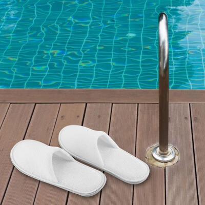 

Greensen 10 Pairs Disposable Guest Slippers Travel Hotel Slippers Comfortable SPA Shoes