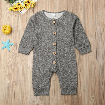 

Newborn Baby Girl Boy Fall Winter Romper Bodysuit Jumpsuit Cotton Clothes Outfit