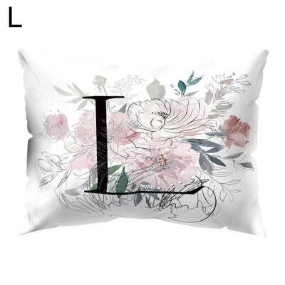 

Vintage Flower Letter Throw Pillow Protector Case Cushion Cover Bedding Articles