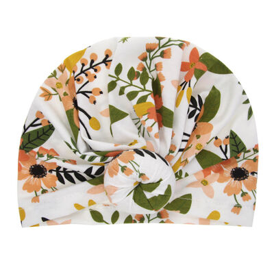 Baby Lovely Hat Cotton Soft Turban Knot Summer Hat Newborn Cap For Baby Girl