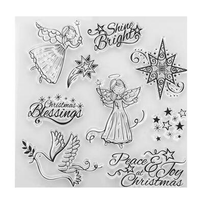 

Christmas Stars Silicone Clear Stamp for DIY ScrapbookingPhoto Album Decor