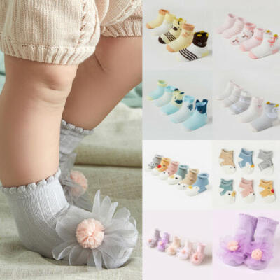 

Toddler Baby Boy Girl Socks Cotton Child Floor Socks Anti-Slip Baby Step Sock US