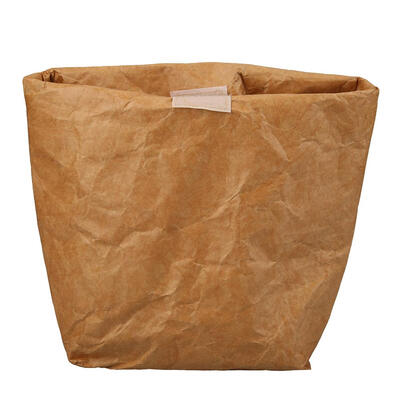 

Folding Waterproof Kraft Paper Insulation Lunch Bag Thermal Food Picnic Bag