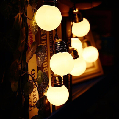 

〖Follure〗LED Solar Powered String Light Bulb String Lamp Beads Wedding Fairy Decor