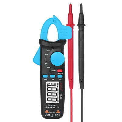 

BSIDE ACM81 Mini AC Clamp Multimeter Current Frequency Temperature Tester with Pocket Clip
