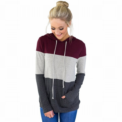 

Hooded hooded womens sweatshirt long-sleeved loose coat top