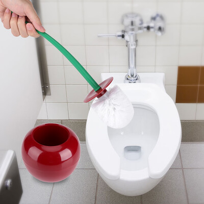 

Cherry - Shape Cleaning Toliet Brush Holder Standing Set Lavatory Bathroom Tool Cleaning Toilet Brushes Bathroom Cleaning