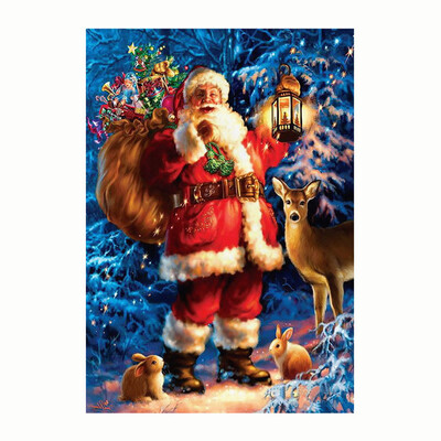 

Siaonvr DIY 5D Full Diamond Painting Santa Claus Christmas Gift Embroidery Cross Stitch