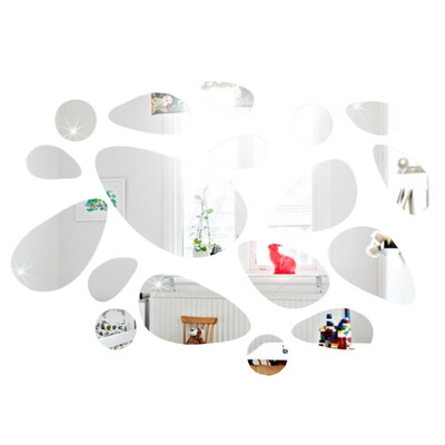 

〖Follure〗Acrylic Mirror Decal Art Mural Wall Stickers Home Decor DIY Room Decoration