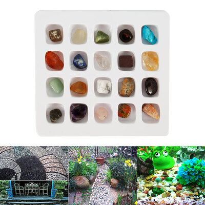 

20PCSSet Healing Crystal Natural Gemstone Reiki Chakra Collection Stone Kit