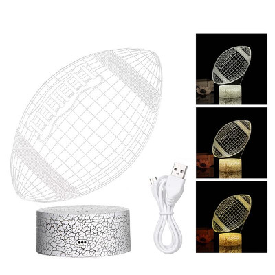 

3D Helmet Night Light 3D Led Illusion Lamp 37 Colors Changing Lights Bedside Table Desk Lamp with Touching Control for Kids Gifts