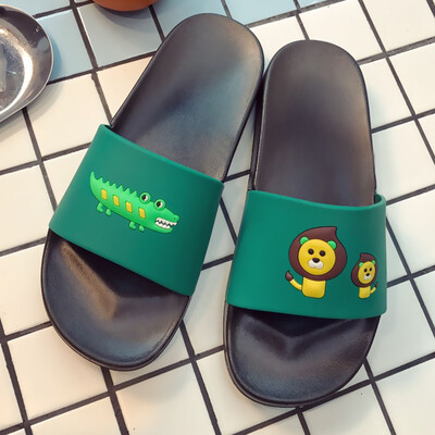 

Children Infant Kids Girls Boys Lion Crocodile Cartoon Bathing Slipper Shoes