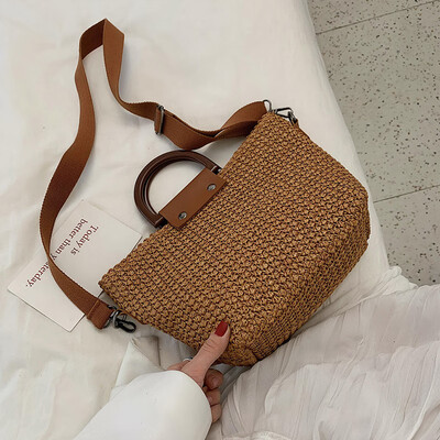 

New small bag handbag 2019 new tide summer wild Messenger bag fashion personality woven shoulder bag