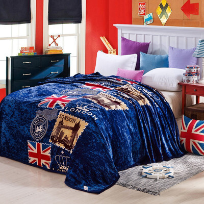 

British flag flannel blanket T537G110913