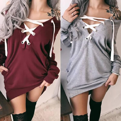 

AliExpress autumn&winter new explosion models in the long womens sweater red