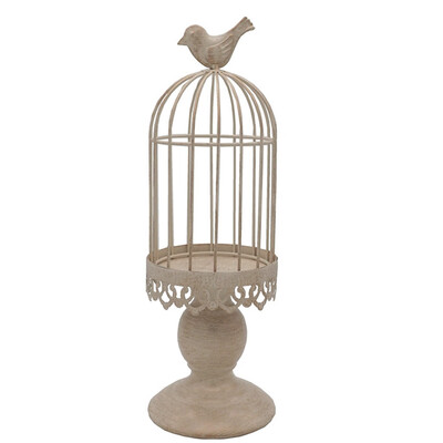

Toponeto Birdcage Candle Holder Vintage Candle Stick Holders Wedding Candle Centerpiece