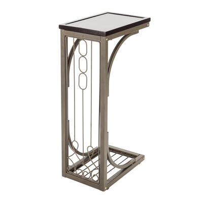 

C-Shaped Side Sofa Snack Table Coffee Tray End Table Living Room Furniture